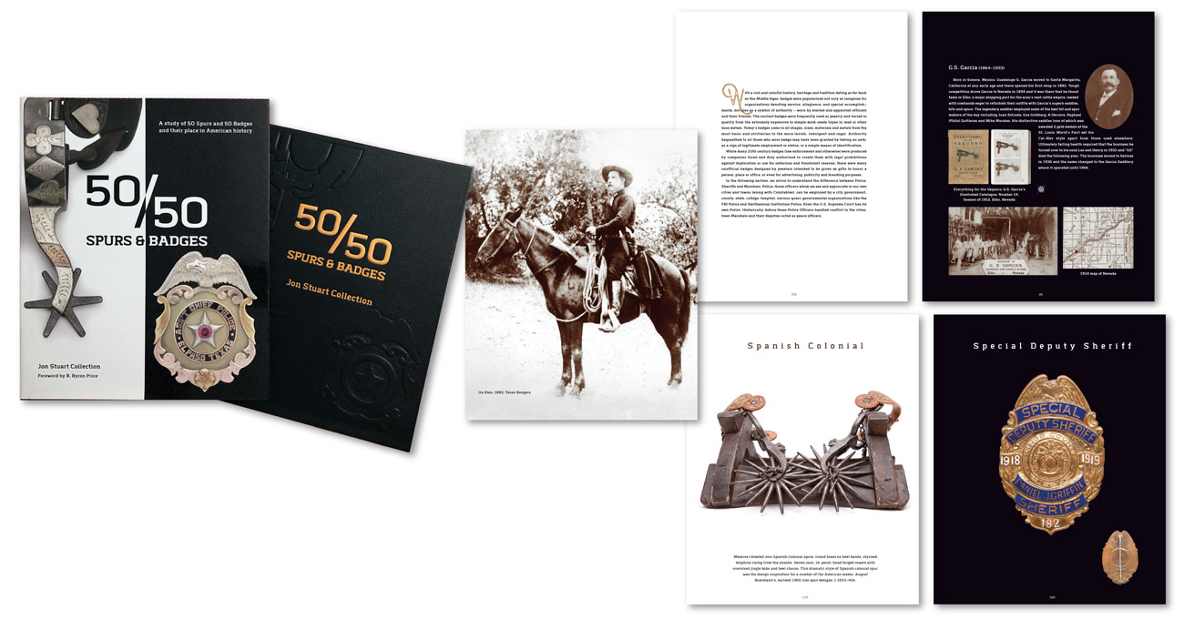 50/50 Spurs & Badges Coffee Table Book