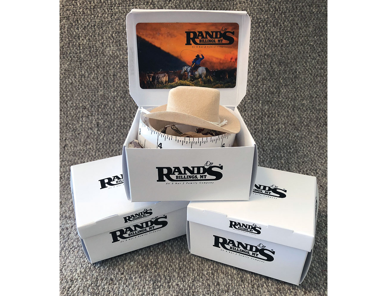 Rand Hats Gift Card Mini Hat Box